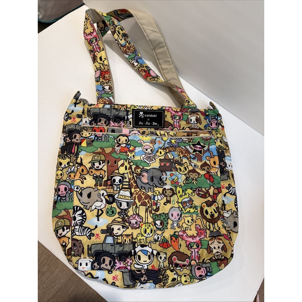 JuJuBe x Tokidoki Animalini Be Light Tote Diaper Bag Shoulder Bag Excellent Cond